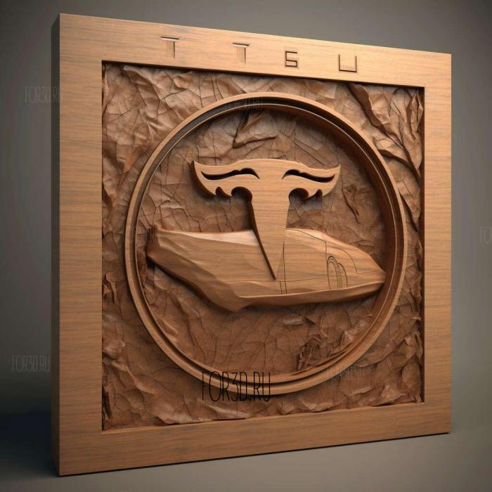 tesla 3d model 4 stl model for CNC